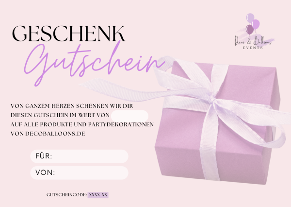 GESCHENK GUTSCHEIN